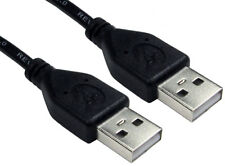 USB Cable Male to Male 50cm 1m 1.8m 3m 5m Black A-A Hi Speed Lead USB 2.0