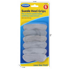 Suede Heel Grips Comfort Shoes Blister Anti-Slip Walking One Size Value 6 Pack