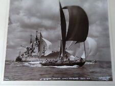 Beken of Cowes  Framed Print.  1950  St Barbara Passing HMS Vanguard"