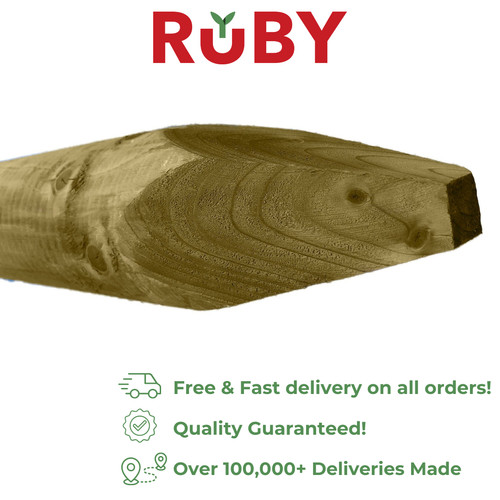 Wooden fence stakes treated - wooden,