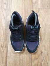 Unisex Black Grey Polymer Synthetic Fabrics Laced-up  USA PrO Trainers ...