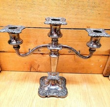 Antique Decorative Candelabra, English, Silver Plate, Centrepiece, Victorian