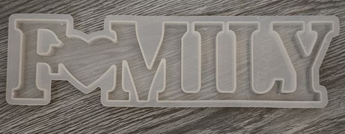 Family sign silicone mould - family,