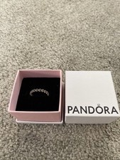 Pandora Silver Hearts Band Ring