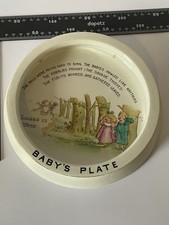 Rare Vintage Shelley Baby Plate 397890 Owl Rhyme Baby’s Mabel Lucy Attwell Era