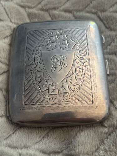 Antique silver cigarette case