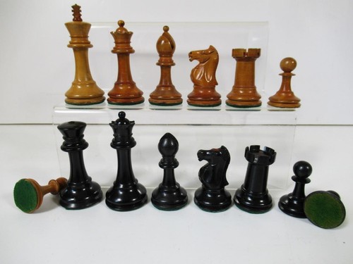 Antique ayres chess set - ayres,