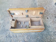 Vintage wooden large tool box - vintage,