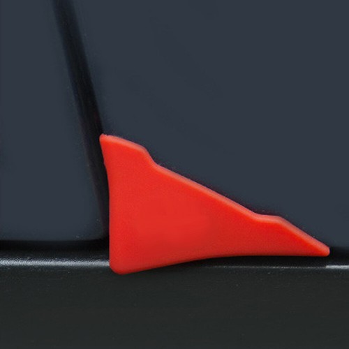 Red car door - 90°, angle