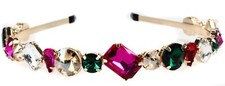 Rhinestone jewel headband - rhinestone,