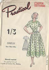 1940s Vintage Sewing Pattern