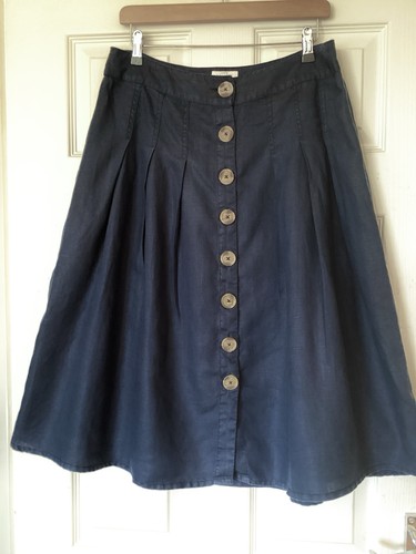 Monsoon 100 linen - linen, navy