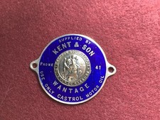 Kent & Son , Wantage - Use Only Castrol Motor Oil Suppliers / Dashboard Badge