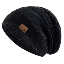 Unisex Slouchy Winter Hat Fur