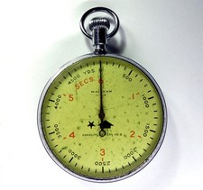 WW2 Royal Navy Anti Submarine Torpedo Timer ASDIC Stopwatch, Patt 6, Waltham USA