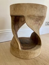 Round Teak Root Table Hand