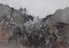 Gwilym John Blockley - Original Pastel Painting - Sutherland Landscape. Scotland