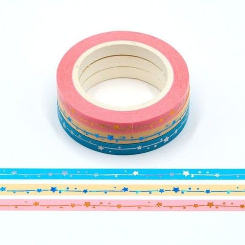 Rolls pink blue yellow - blue,