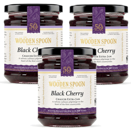Wooden spoon black cherry - wooden,