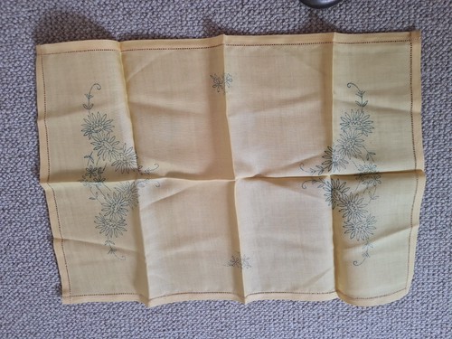 Irish linen embroidery cloth - irish,