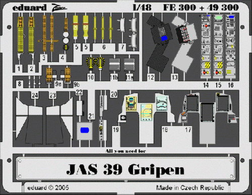 Eduard fe300 saab jas - eduard, jas-39a