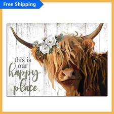 Gallery Wrapped Highland Cow
