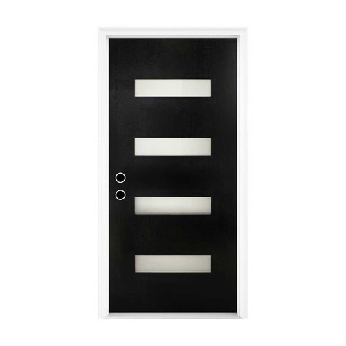 Inch frp entry door black - 80,