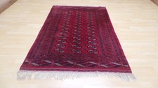 Oriental Carpet Rug Hand Made Wool Vintage Bokhara 6ft 2" x 4ft 2 Finely knotted
