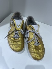 Nike Gold Timepo Football Boots Ronaldinho UK 9