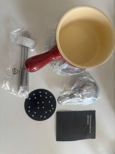 John lewis fondue set orange - lewis,