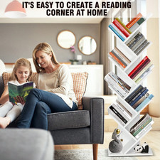 Levede 9 Tier Bookshelf Display Bookcase Tree Shaped Wooden Storage Rack Shelves