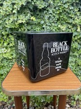 Black Bottle Scotch Whisky Ice Bucket  Lidded Man cave Bar