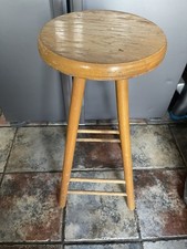 Vintage Pine Bar Stool 13”sq