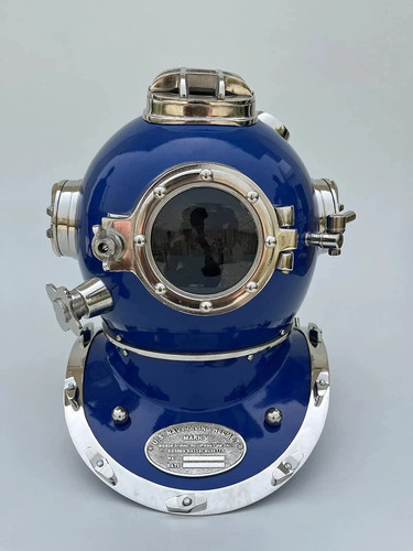 Vintage navy diving helmet - diving,