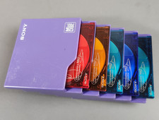 Sony MiniDisc Telescopic Colapsing Case Holder Box w 5 Discs