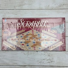 Scrabble Board Game 1989 Wood