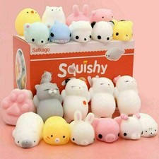 1-10-20-30-50PACK Cute Animal  Kawaii Mochi Squeeze Stretch Squishy Toy
