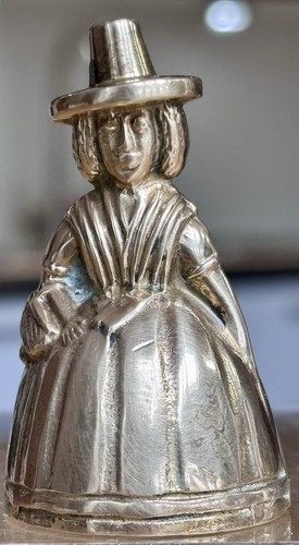 Vintage brass bell welsh lady - vintage,