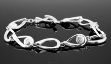 MIB Kit Heath Celtic Design Glasgow Rose 'T' Bar Bracelet in Sterling Silver