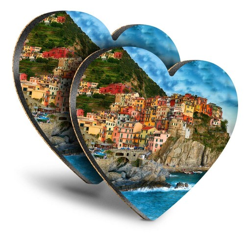 Heart mdf coasters - 2x,