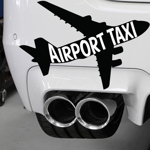 Air port taxi sticker - air,