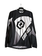 CRIVIT Cycling Polyester Jacket With TOPCOOL  In Black/White Size L
