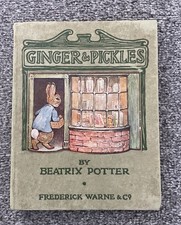 GINGER AND PICKLES BEATRIX POTTER 1ST EDITION 1909 RARE! PETER RABBIT