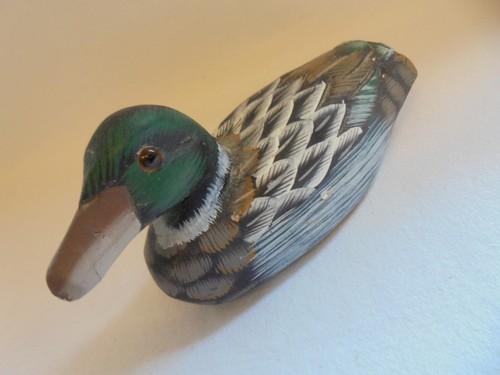 Vintage hand painted wooden - painted,