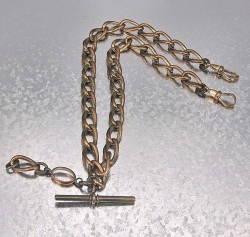 Antique curb links - antique, brass