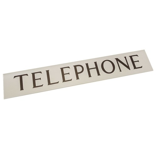 Telephone box sign for old - telephone,