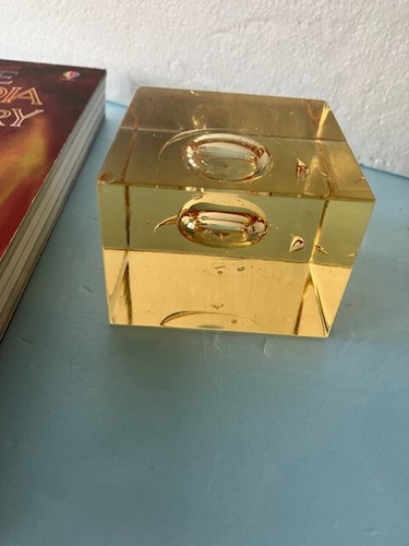 Vintage paperweight glass