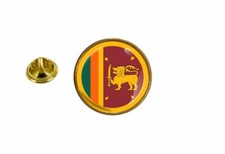 Sri Lanka Round Pin Badge