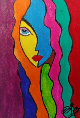 Aceo original acrylic painting - aceo,