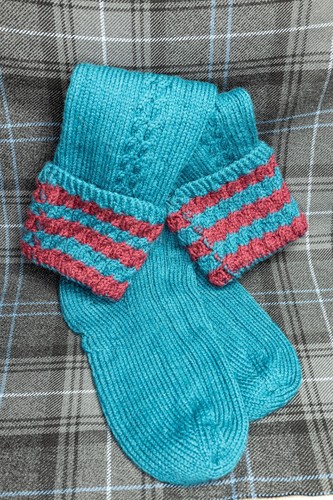 Hand knitted kilt - hand, /